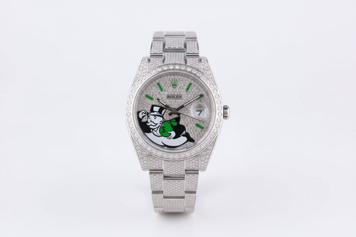 Custom Moissanite Rolex