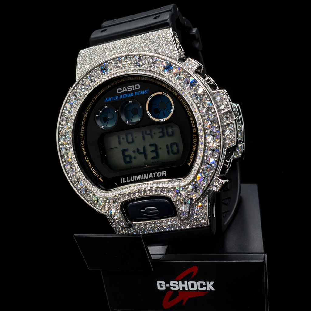 VVS MOISSANITE G-SHOCK DW6900