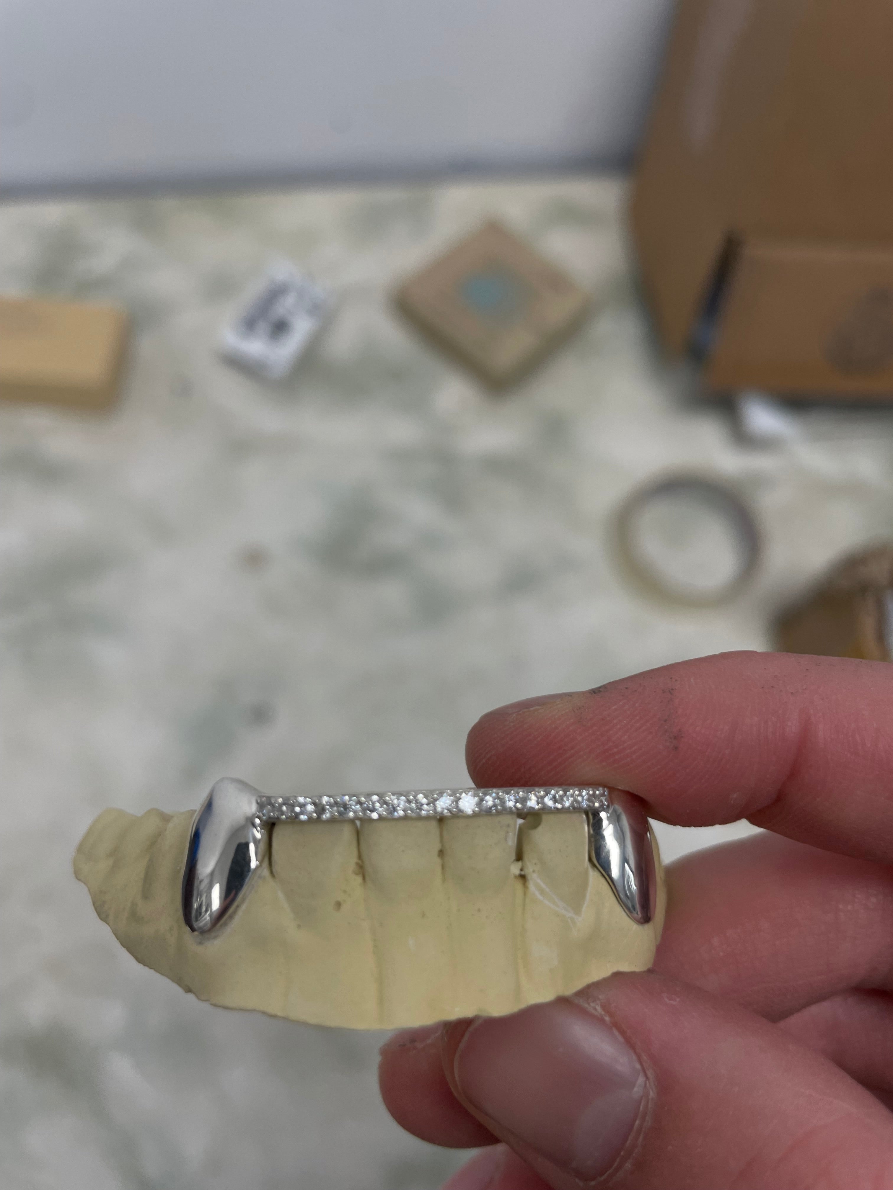 VS-VVS Diamond Bridge Grillz