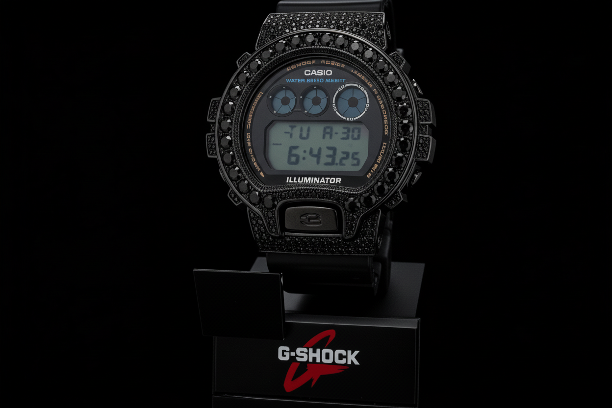 VVS MOISSANITE G-SHOCK DW6900