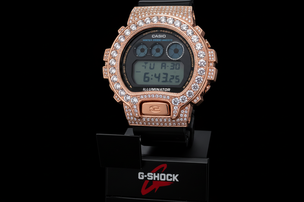 VVS MOISSANITE G-SHOCK DW6900