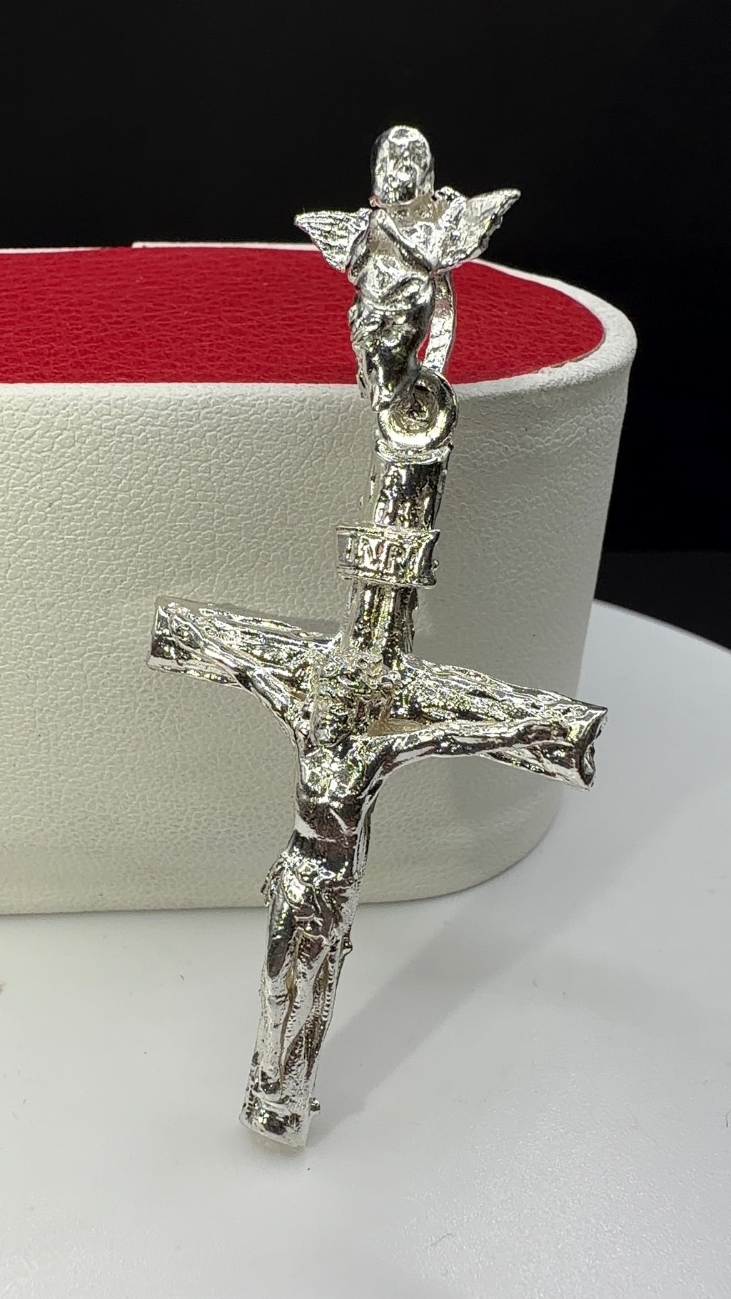 Silver Jesus on the Cross Pendant