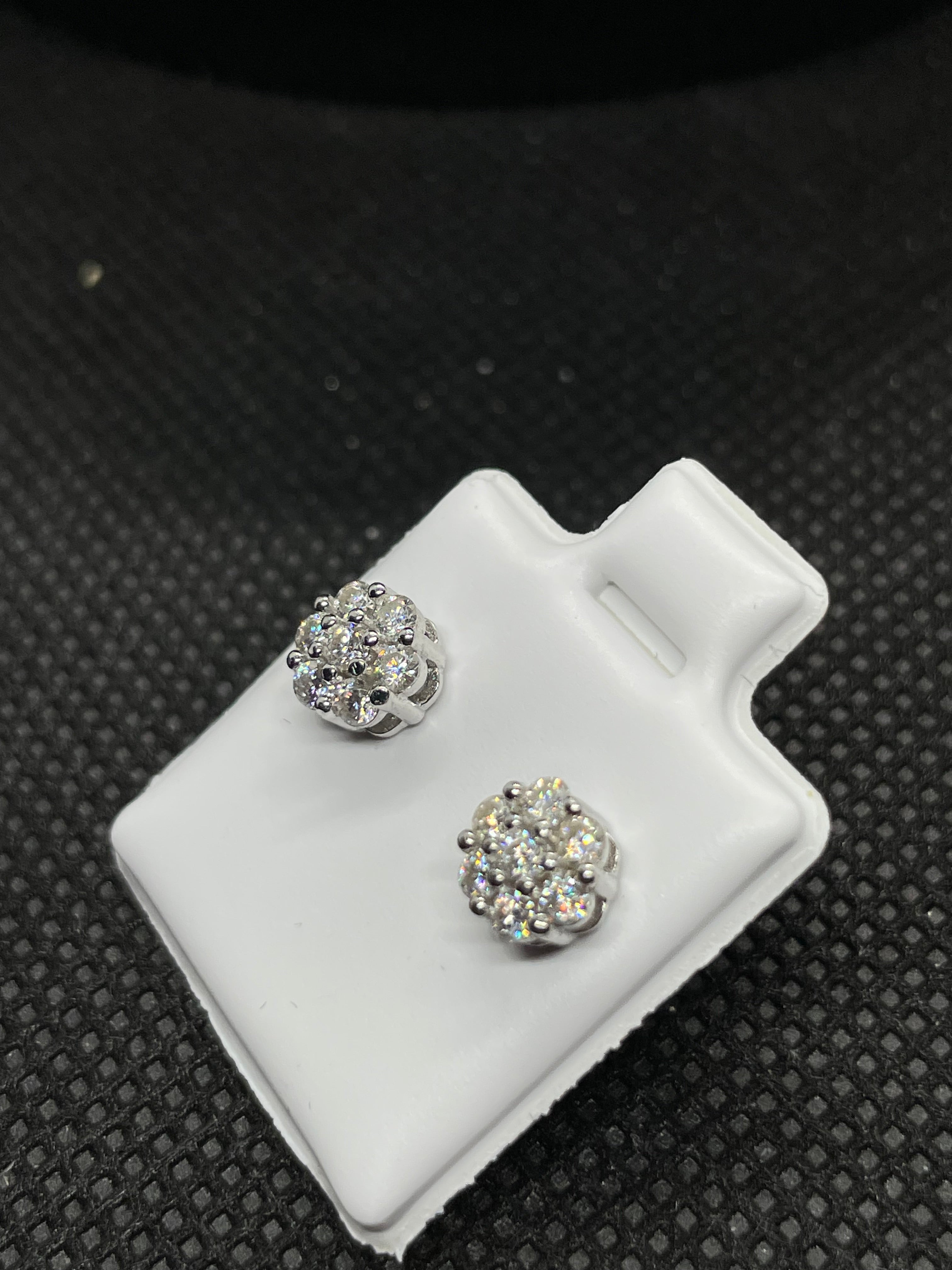 VVS Moissanite “Cluster” Earring Studs