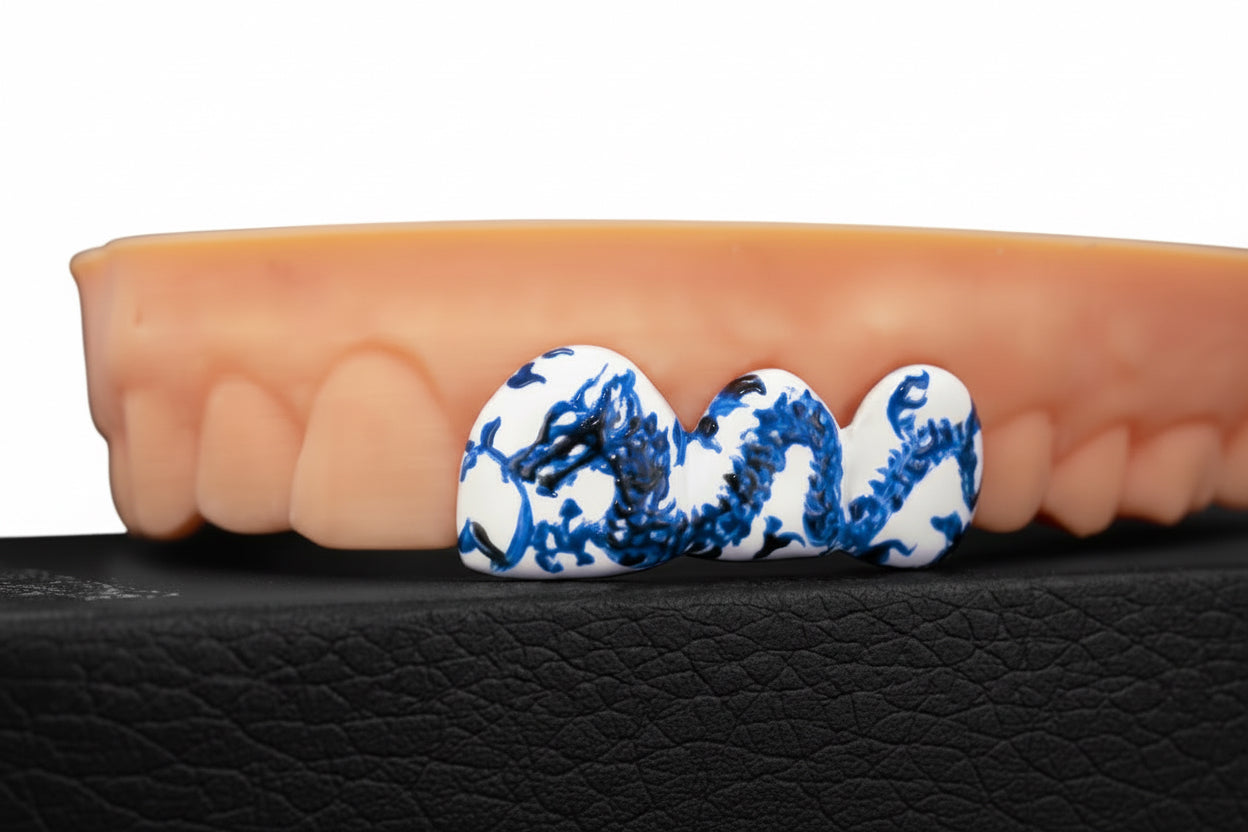 Custom Enamel Dragon Caps