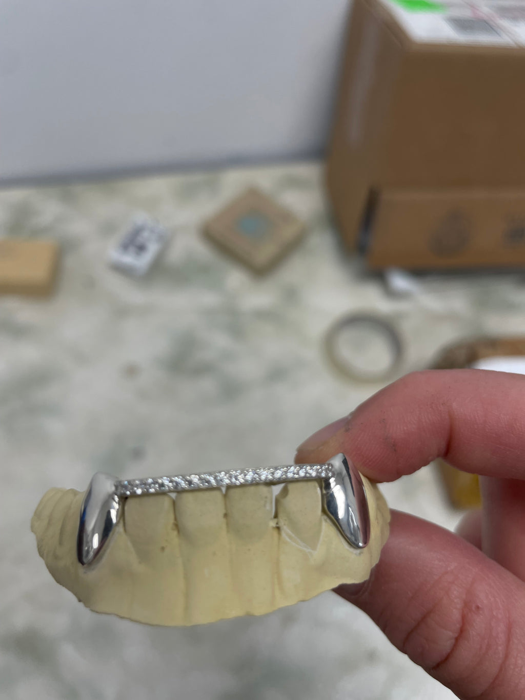 VS-VVS Diamond Bridge Grillz