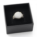 Moissanite Pavé Bubble Ring