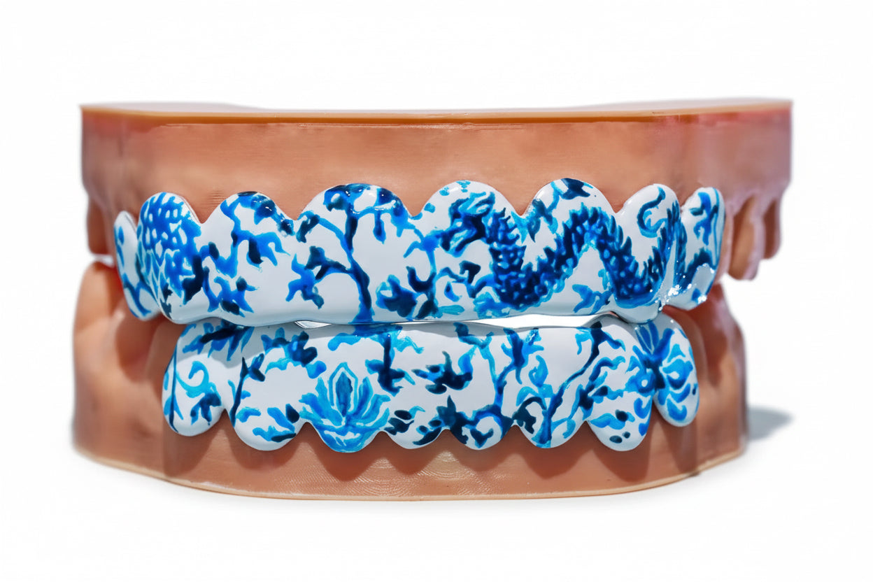 Custom Dragon Enamel Grillz